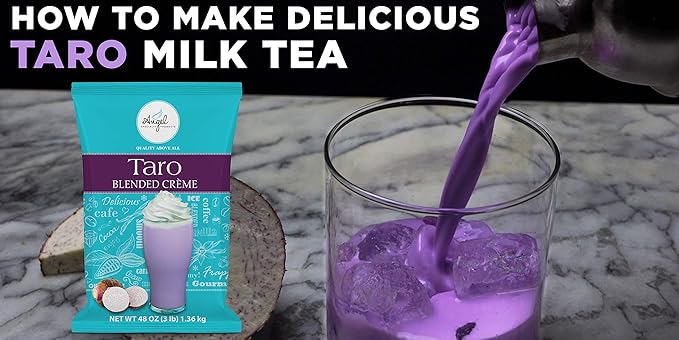 Taro Blended Crème Mix by Angel Specialty Products [3 LB]-Velvo Beauty