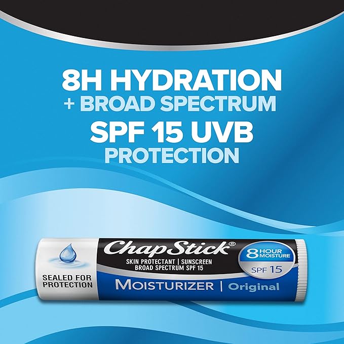 Abreva 10 Percent Docosanol Cold Sore Treatment, Fever Blister and Cold Sore Cream - 0.07 oz plus ChapStick Moisturizer Original Lip Balm - 0.15 oz Value Pack-Velvo Beauty