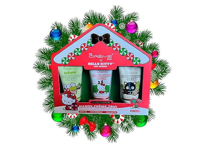 Hello Kitty and Friends-Holiday Handy Créme Trio -by the CRÉME Shop-Holiday Gift Set-Velvo Beauty