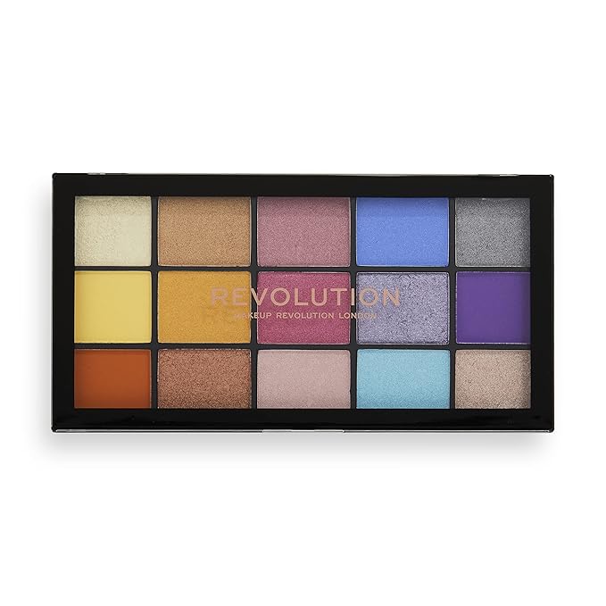 Makeup Revolution, Reloaded, Eyeshadow Palette, Spirited Love, 15 Shades, 16.5g-Velvo Beauty