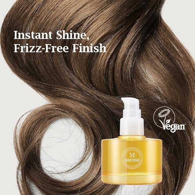 Annatto Hair Oil 4.73 fl. oz – Frizz-Free Shine, Deep Hydration, Natural Vegan Formula, UV Protection, Salon-Quality for All Hair Types-Velvo Beauty