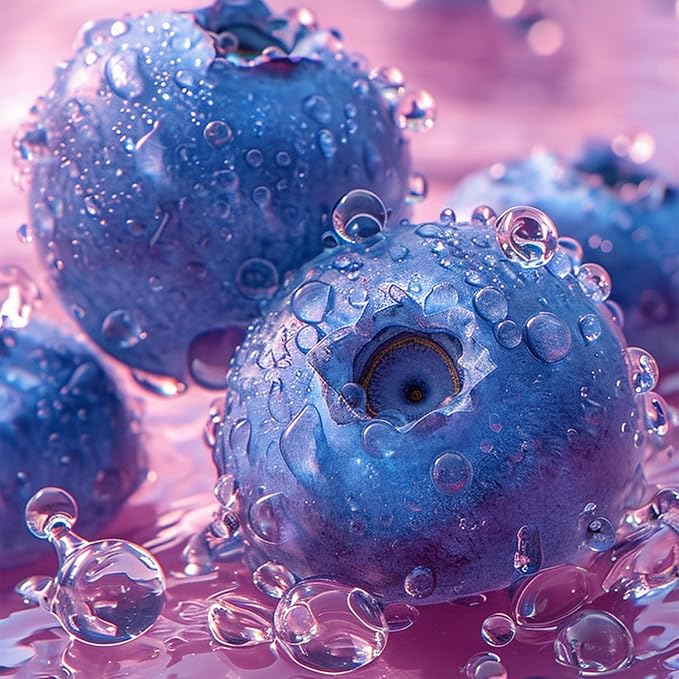 4 Colors Hydrating Jelly Lip Balm,Instantly Hydrate Lips Tinted Moisturizing Lip Balm For Dry Lips,Conditioning & Nourishing Lip Care Lip Moisturizer Fruit Lip Oil Jelly Lipstick (Blueberry)-Velvo Beauty