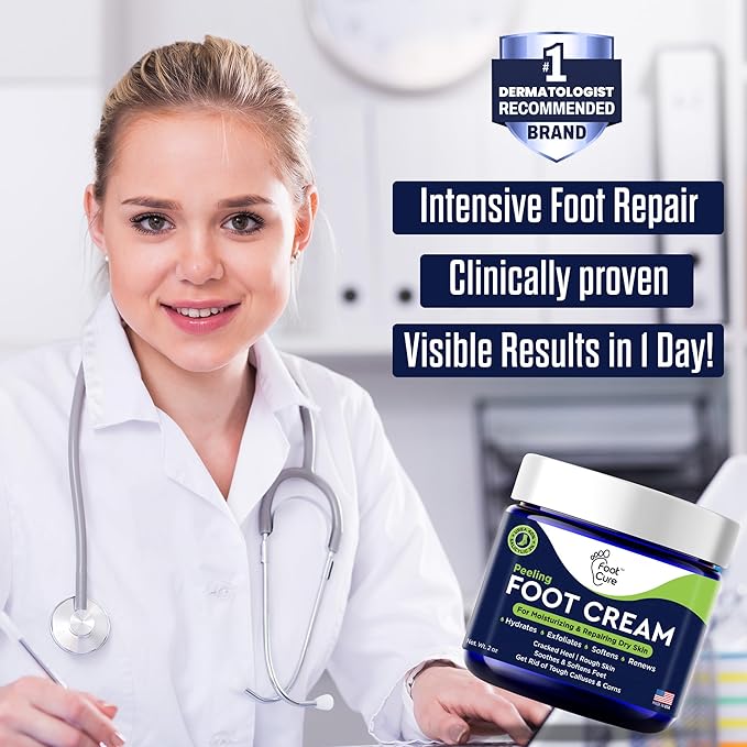 Tea Tree Oil Foot Cream - Moisturizing Athletes Foot Care For Dry Cracked Feet Cream - Heel & Callus Removal, Toenail Treatment, Ringworm Itchiness Relief - Made in USA Foot Cream, 2 Ounce Pack of 1-Velvo Beauty