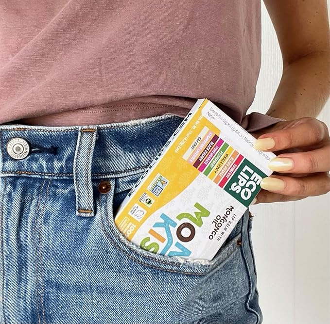 Mongo Kiss USDA Organic Lip Balm Set 8-pack (0.15 oz. each) with Mongongo Oil & Cocoa Butter to Moisturize Chapped Lips | Made in USA by Eco Lips (Variety)-Velvo Beauty