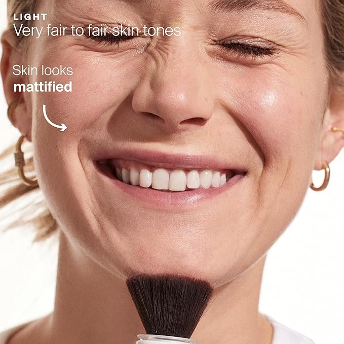 Supergoop! (Re) setting Mineral Powder, Light - 0.15 oz - Makeup Setting Powder + Broad Spectrum SPF 35 PA+++ Sunscreen - With Ceramides, Olive Glycerides & Coated Silica Spheres-Velvo Beauty