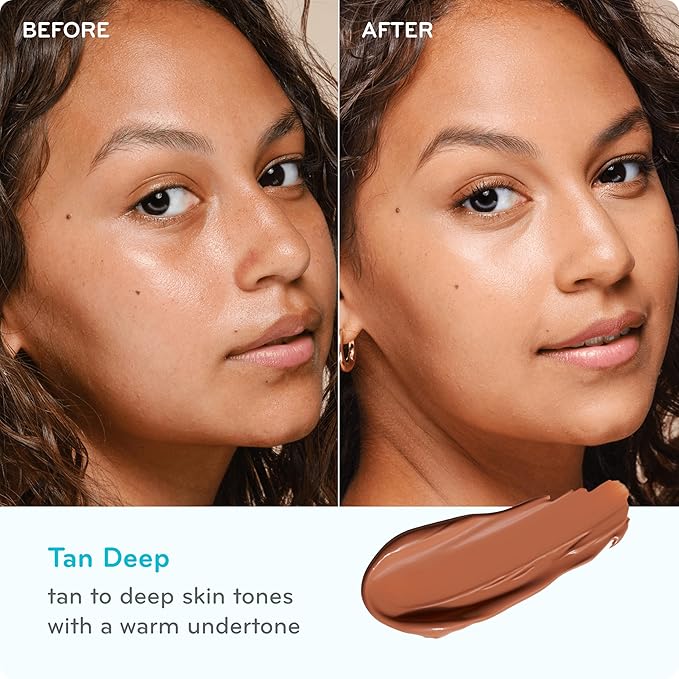 pūrlisse Perfect Glow BB Cream with SPF 30 - Matte Meets Dewy Finish - Enriched with Goji & Hawthorn Berry to Help Improve Skin Texture & Radiance - Tan Deep (1.4 oz)-Velvo Beauty