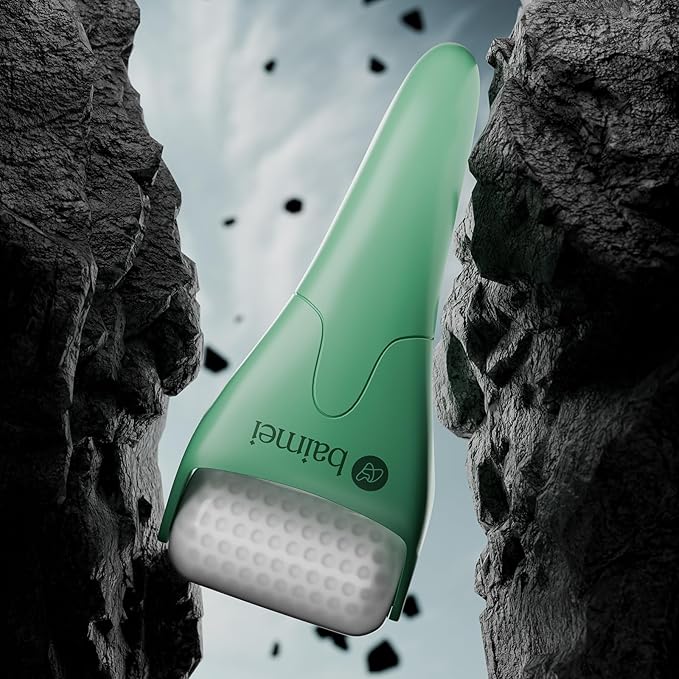 BAIMEI IcyMe Cryotherapy Ice Roller and Gua Sha Facial Tools Reduces Puffiness Migraine Pain Relief, Skin Care Tools for Face Massager Self Care Gift for Men Women - Green-Velvo Beauty