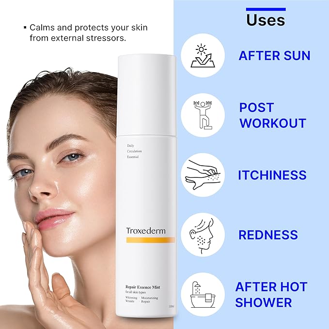 Repair Essence Mist - Hydrating Face Mist for Redness & Blemish-Free, Glowing Skin - with CICA Extract, Niacinamide & Adenosine - Moisturizing & Cooling Face Spray-Velvo Beauty
