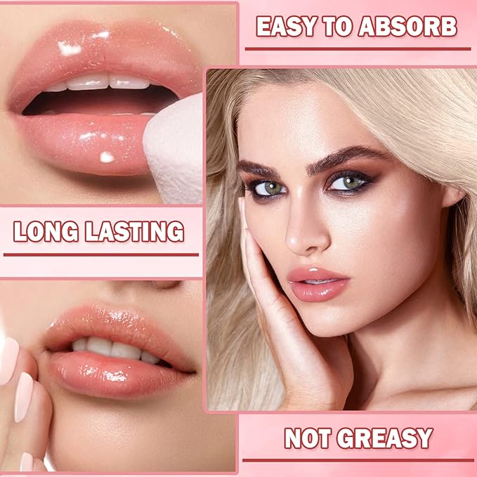 2PCS Bee Lip Balm Honey Pot,Honey Lip Balm With Honey Spoon,Honey Lip Mask Moisturizing Hydrating Prevents Dry and Chapped Lips,Lip Exfoliating Bee Lip Balm（Honey+Strawberry）-Velvo Beauty