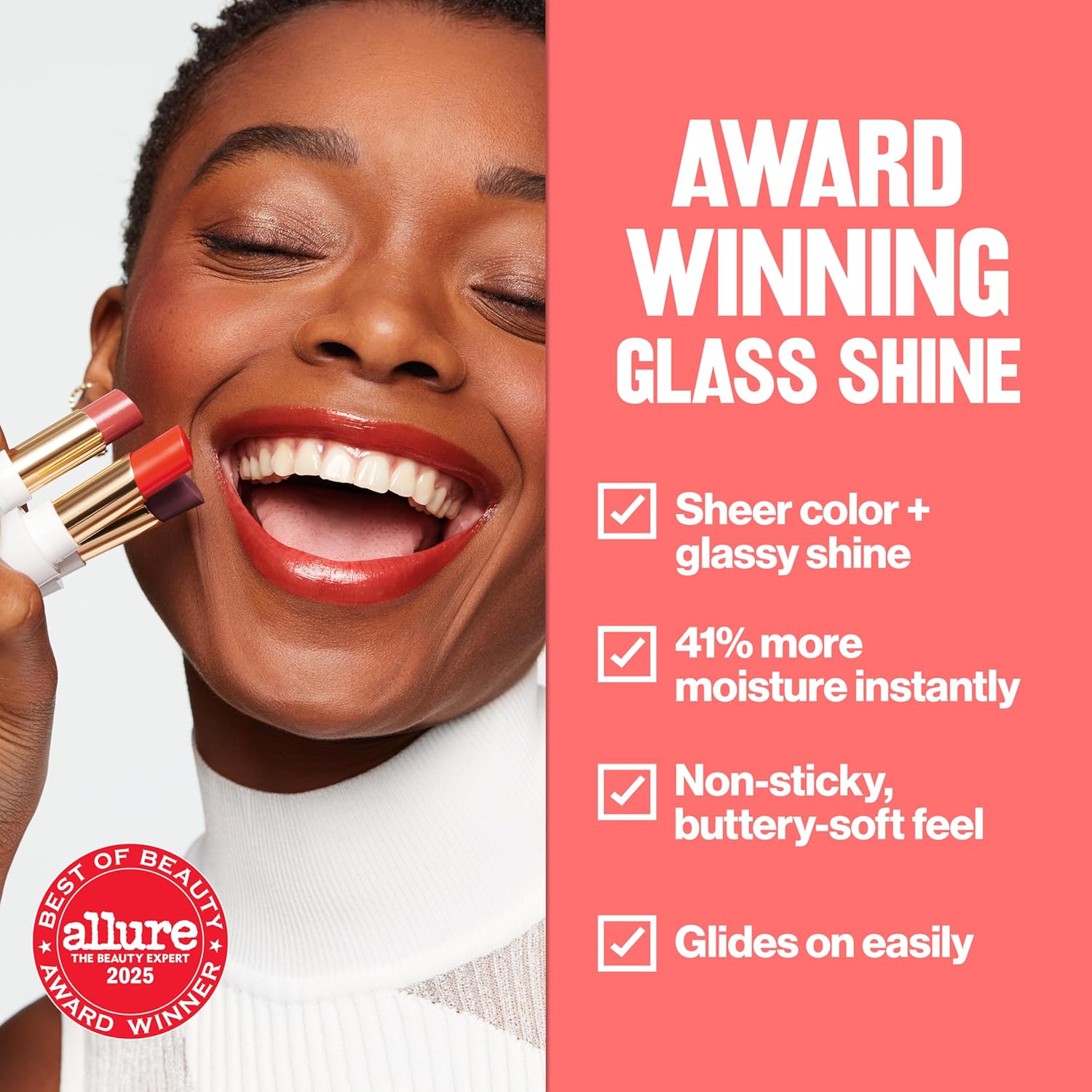 REVLON Super Lustrous Glass Shine Balm, Hydrating Tinted Lipstick, Sheer, Glossy Shiny Finish, 001 Sparkling Quartz, 0.11 oz-Velvo Beauty