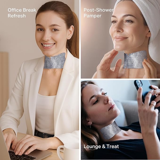 depology Tightening and Lifting Neck Wrinkle Patches with Cream, PDRN Deep Collagen Neck Mask, Firming Patch with PDRN、Collagen and Niacinamide Cream-Velvo Beauty