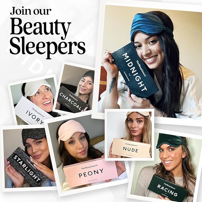 Pure Silk Sleep Mask [100% 6A Mulberry Silk, 22 Momme] Light Blocking Travel Essentials. Eye Masks for Sleeping. Black Oeko-Tex Blindfold. Eye Covers for Men & Women-Velvo Beauty