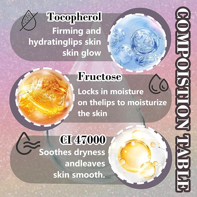 Nourishing Smooth Lip Scrub,Soft Long Lasting Moisturizing Lip Scrubber Exfoliator for Men & Women,Gentle Non-Greasy Sugar Scrub Lip Cares Moisturizer-Velvo Beauty