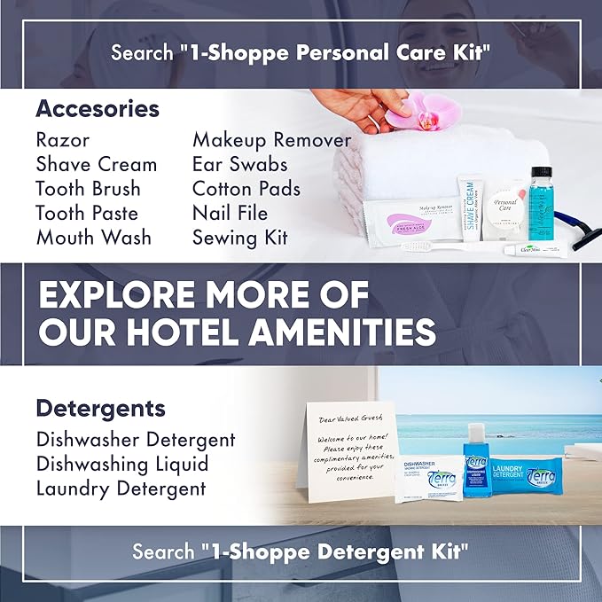 Desert Breeze Hotel Soaps and Toiletries Bulk Set | 1oz Hotel Shampoo & Conditioner, Body Wash, Body Lotion & Bar Soap | Full Pallet 49 cases with 300 units each - 14,700 pieces-Velvo Beauty