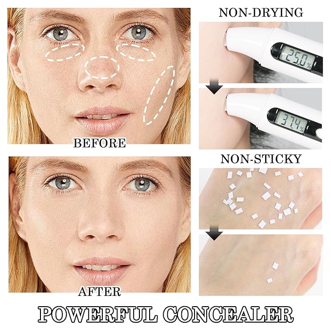 6 Colors Correcting Concealer Cream Contour Palette,Long Lasting Concealer Cream Makeup Palettes with Concealer Brush,Multi-purpose Contouring Liquid Foundation Makeup Kit-Velvo Beauty