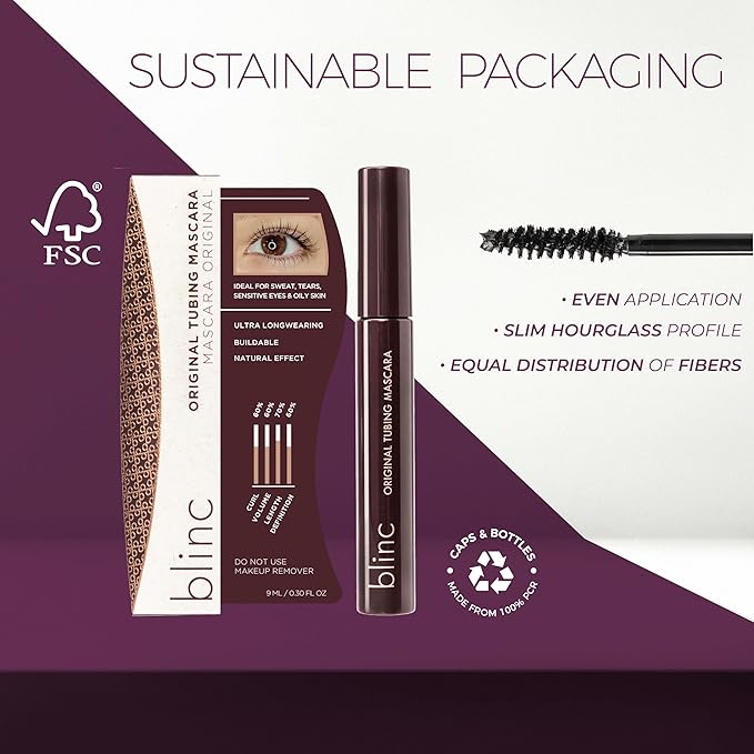 blinc Mascara, Dark Brown 0.30 Fl Oz (Pack of 1)-Velvo Beauty