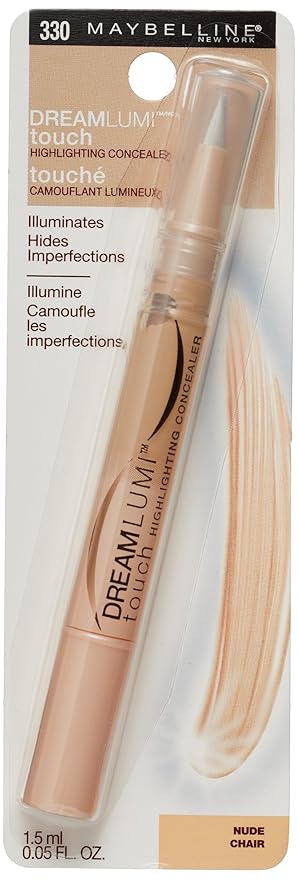 Maybelline New York Dream Lumi Touch Highlighting Concealer, Nude, 0.05 Fluid Ounce-Velvo Beauty