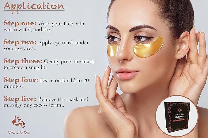 Rejuvenating Under Eye Masks, 20 Pairs, Reduces Fine Lines, Wrinkles, Dark Circles, Puffiness-Velvo Beauty