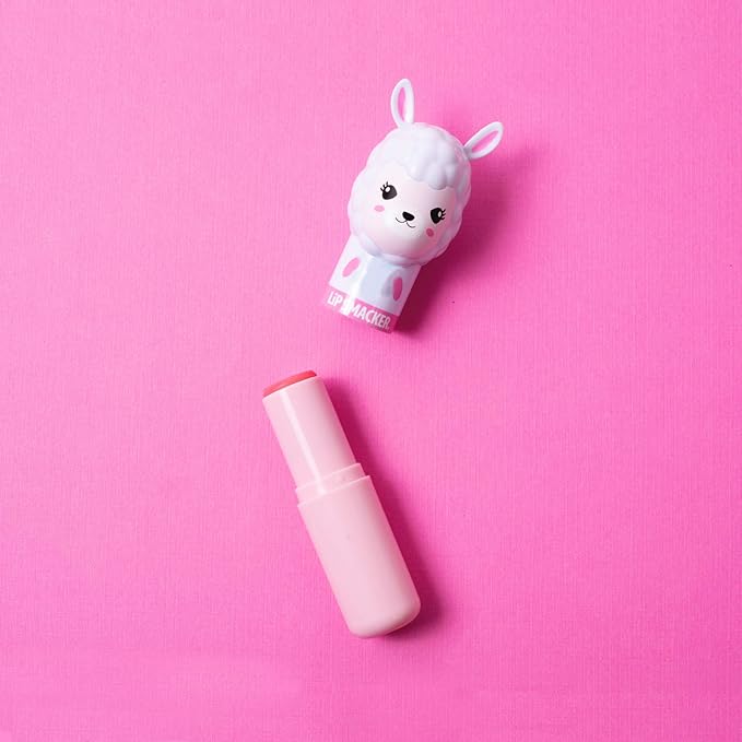 Lip Smacker Lippy Pals Llama, Flavored Moisturizing & Smoothing Soft Shine Lip Balm, Hydrating & Protecting Fun Tasty Flavors, Cruelty-Free & Vegan - Straw-ma-Llama berry-Velvo Beauty