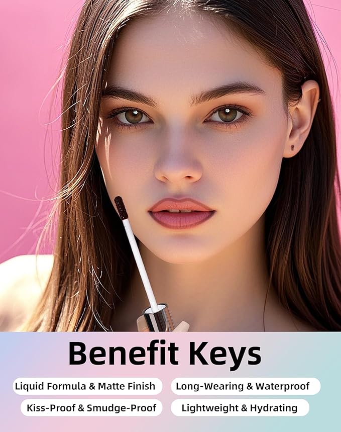 KIMUSE Lip Stain Peel Off, Peel Off Lip Liner Stain with Tweezer, Long Lasting, Waterproof, Transfer Proof Lipstains Color, Smudge-Free, Easy Removal, Matte Finish-Velvo Beauty