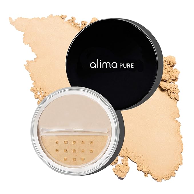 Alima Pure Matte Foundation Loose Mineral Powder Foundation Makeup, Loose Powder Makeup Oil Free Talc Free Powder, Natural Makeup Mineral Foundation Full Coverage Natural Foundation Powder .15 oz/4.5g-Velvo Beauty