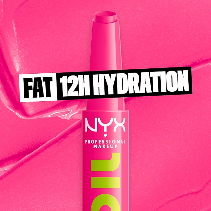 NYX PROFESSIONAL MAKEUP Fat Oil Slick Click, Lightweight, Buildable, Pigmented Vegan Lip Balm - Thriving-Velvo Beauty
