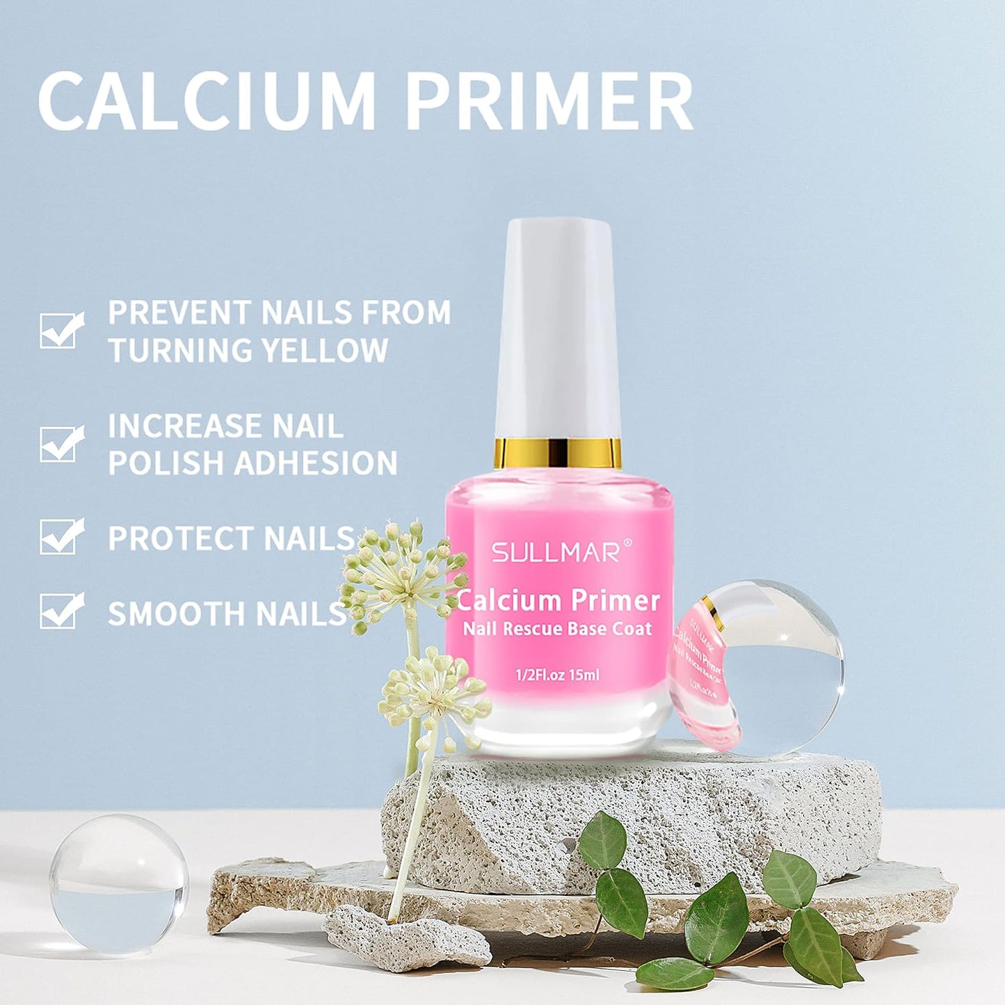 4in1 Nail Hardener Nail Strengthener Nail Rescue Calcium Primer for Thin Nails Growth Nail Repair Nail Care Kit with Cuticle Oil Cuticle Remover Gel Cream-Velvo Beauty