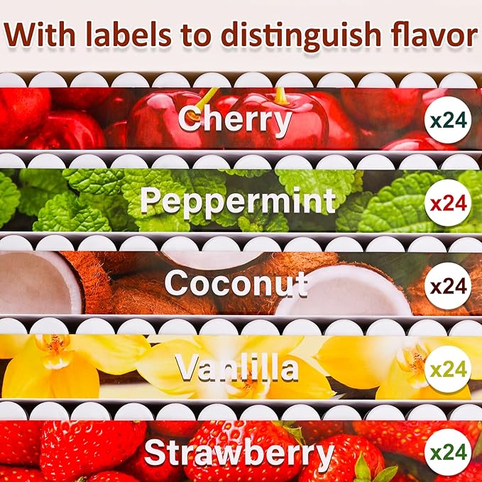 120 Pack Lip Balm Unlabeled, Natural Lip Balm Bulk Blank Tube, Personalized Lip Balm for Party Favors and Gift Basket Filling, Wedding or Baby Shower-5 Flavors-Velvo Beauty