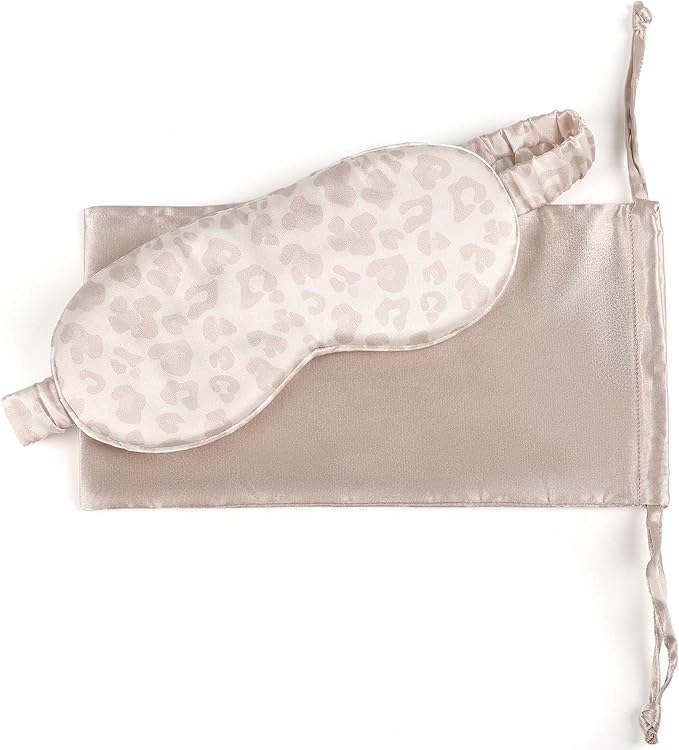 Silk Sleep Mask Light Blocking Luxury 100% Mulberry 22mm Silk Eye Mask Eye Cover Blindfold Ultra Soft Light & Comfy Anti Aging Skin Care with Travel Bag Gift Package-Velvo Beauty