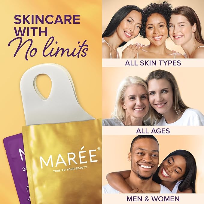 MAREE V Line Lifting Mask with 24K Gold – Deep Collagen Face Mask for Women – Jawline Shaper Mask with Retinol & Hyaluronic Acid – Neck Tightening & Firming - Double Chin Strap for Face Lift-Velvo Beauty