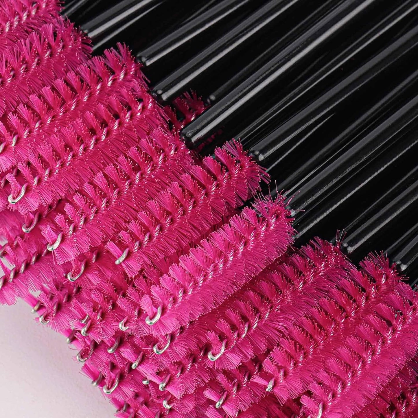 1000 Disposable Mascara Wands Eyelash Brushes Spoolies for Eyebrow Eye Lash Extension Black and Rose Red-Velvo Beauty