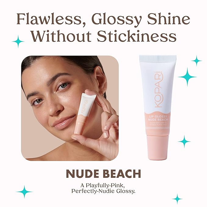 Kopari Nude Peach Lip Glossy 3pk-Velvo Beauty