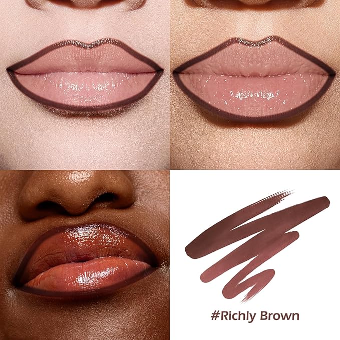 KIMUSE Peel Off Lip Liner Stain, Long Lasting Lip Tint Stain Peel Off, Waterproof, Transfer-Proof, Highly Pigmented Color Peel Off Lip Stain Liner, Matte Finish-Velvo Beauty