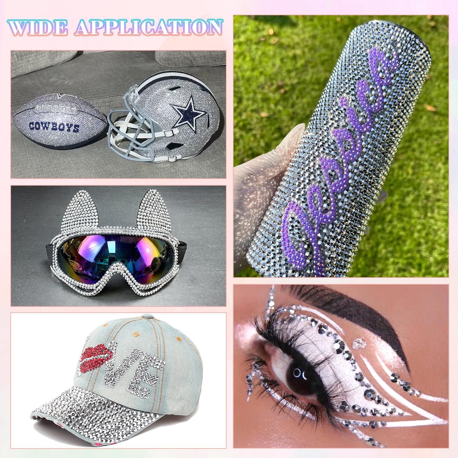 30000Pcs Resin Silver Rhinestones for Bedazzling Crafting with b7000 Jewelry Glue, Bulk Flatback Gems Bedazzler Kit for Crafts Clothes Shoes Fabric Nail Diamond Art, Assorted Size 2/3/4/5/6mm-Velvo Beauty