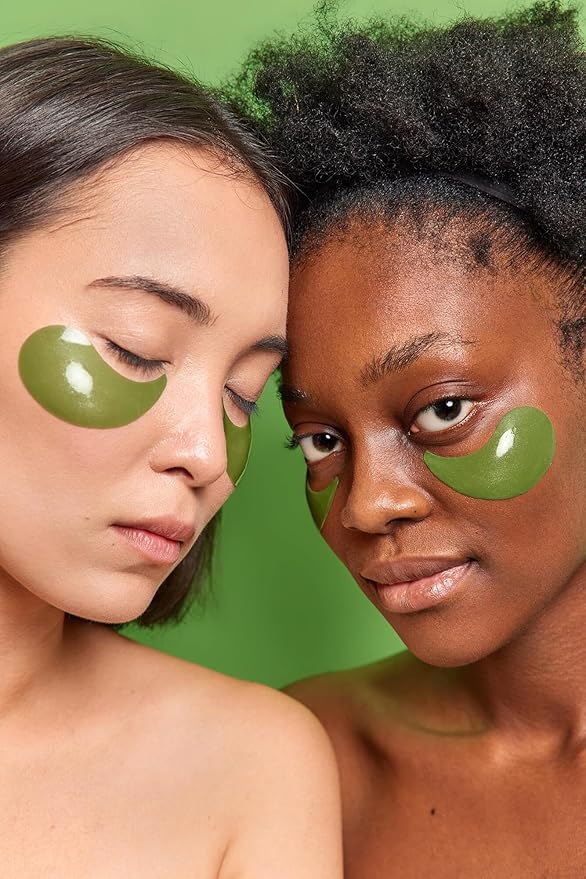 Under Eye Patches, Green Tea, 30 Pairs, Skin Treatment Masks for Dark Circles, Puffiness, Wrinkle, Hydrating Eye Mask, Anti-Ageing, Collagen, Plant Extract-Velvo Beauty