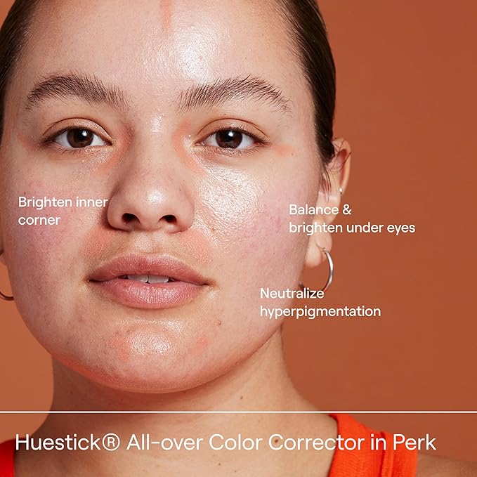 Live Tinted Huestick: All-over Color Corrector Multistick for Brighter, Balanced Skin, Works on Lips, Cheeks, And Eyes, Vitamins C+E Soothes, Heals & Nourishes Damaged Skin - Perk 3g / 0.1oz-Velvo Beauty