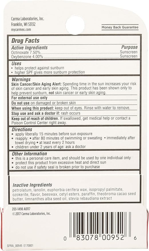 Carmex Lip Balm Stick, Strawberry, 3 Count-Velvo Beauty