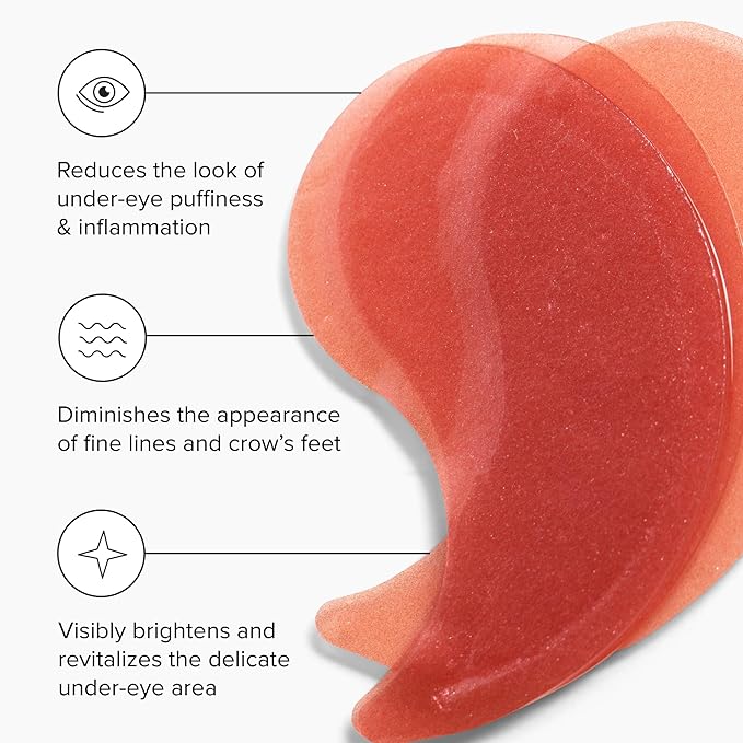 DRMTLGY Brightening Eye Masks (30 Pairs) - Caffeine Eye Masks for Dark Circles and Puffiness with Hyaluronic Acid, Eye Patches for Puffy Eyes - 2 pack-Velvo Beauty