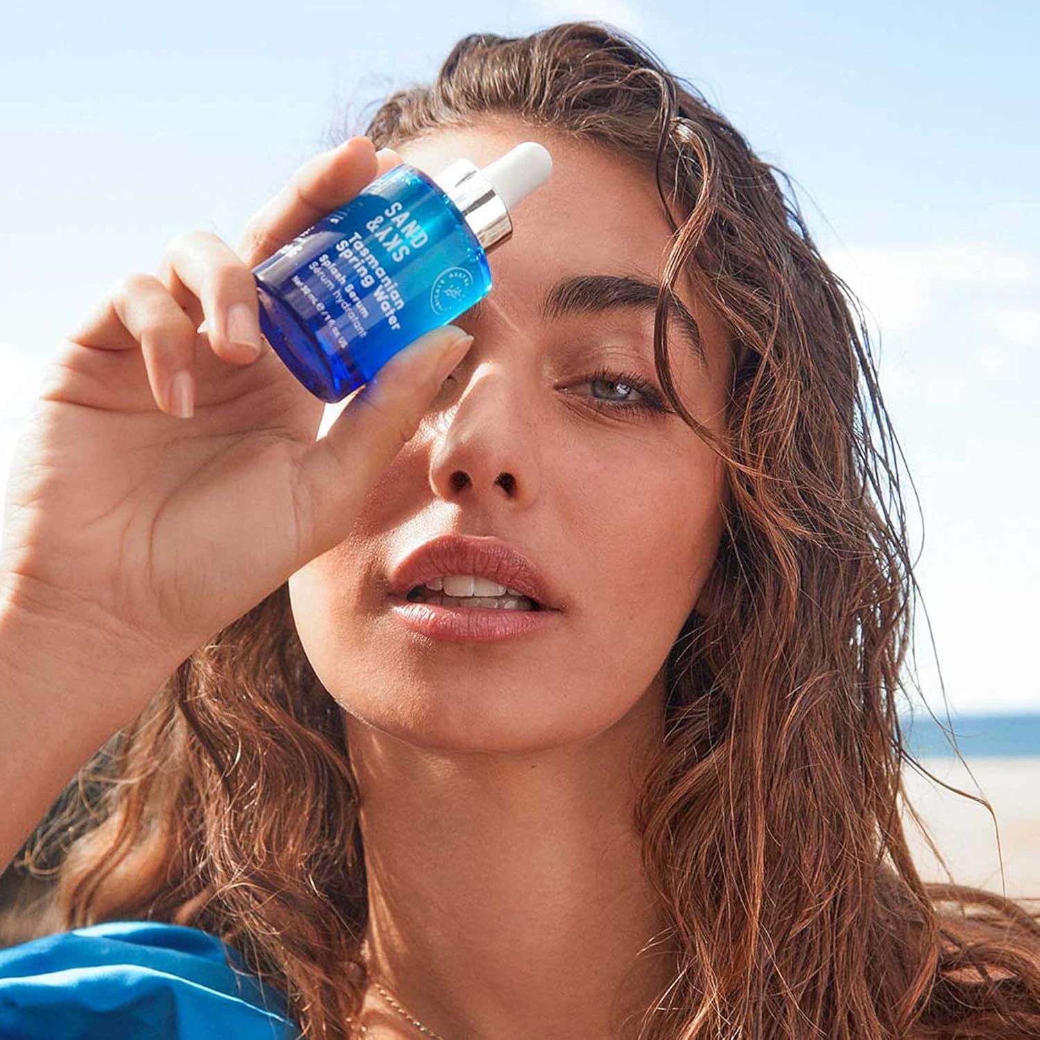 Sand & Sky Tasmanian Spring Water Hydrating Serum with Hyaluronic Acid & Probiotics - Fine Line Reducing Face Serum, Plumps Skin & Smooths Wrinkles, 1 fl oz-Velvo Beauty