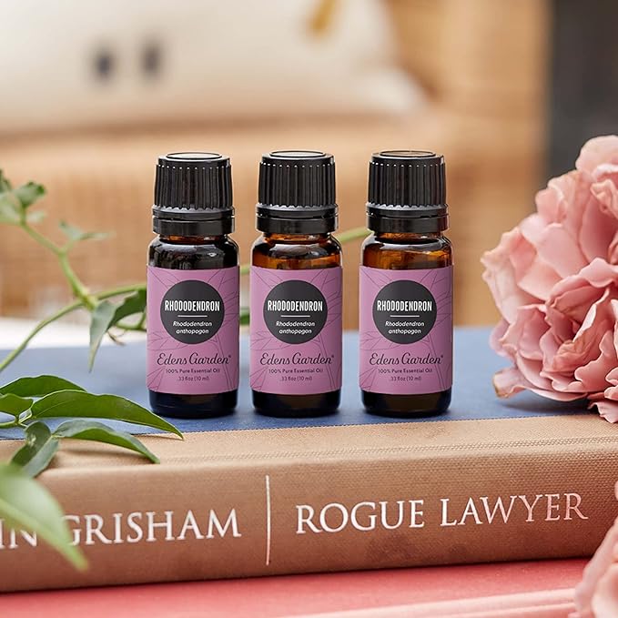 Edens Garden Rhododendron Essential Oil- 100% Pure Premium Grade, Undiluted, Natural, Therapeutic, Aromatherapy, The Best for Diffuser, Skin, Face, Hair 10 ml (.33 fl oz)-Velvo Beauty