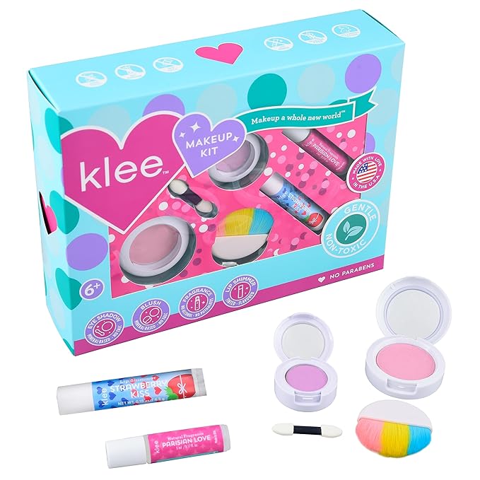 Luna Star Klee Mineral Makeup Kit. Gentle and Non-Toxic. Kid-Friendly. Made in USA. (Swirl of Glee)-Velvo Beauty