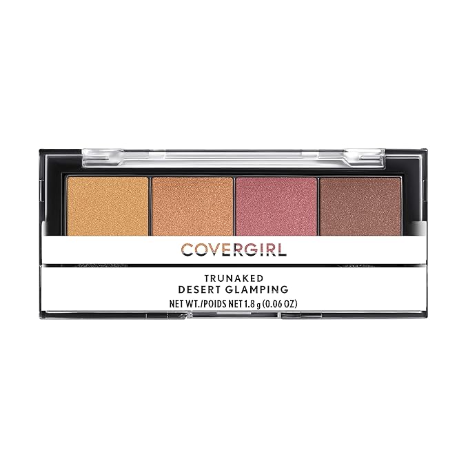 COVERGIRL Trunaked Quad Eyeshadow Palette, Glamping, Desert Glamping, 0.06 Ounce-Velvo Beauty