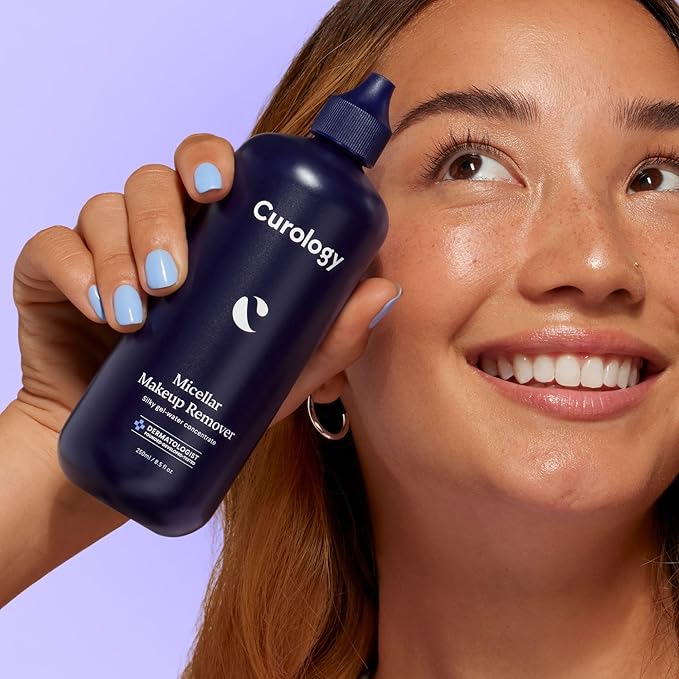 Curology Micellar Water Makeup Remover, Cleansing Gel Water Concentrate, Waterproof Eye and Face Make Up Removal, 8.5 fl oz-Velvo Beauty