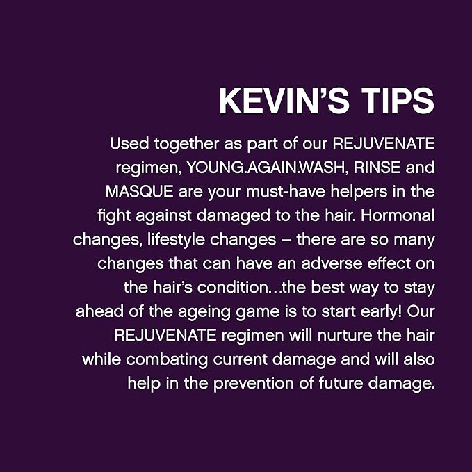 KEVIN.MURPHY YOUNG.AGAIN.MASQUE - Hair Masque for Damaged Hair - For Dry, Damaged, Brittle Hair - Deep Conditioning Masque - With Immortelle & Baobab Seed Oil - 1 L / 33.8 fl oz-Velvo Beauty