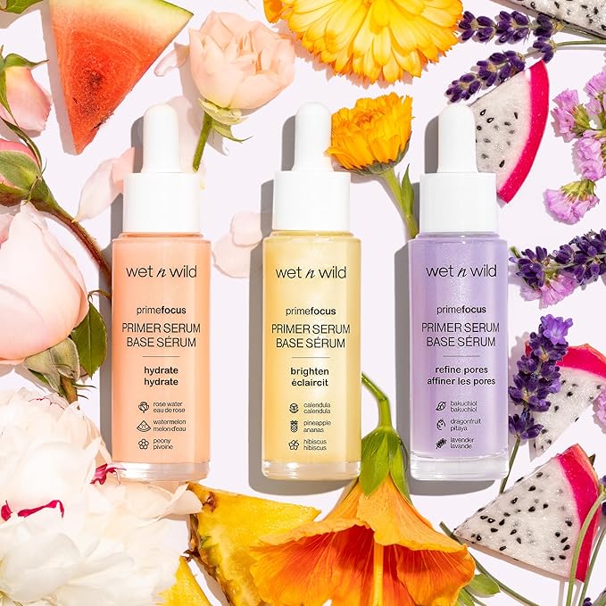 wet n wild Prime Focus Primer Serum for Face, Hydrating for Dry Skin, Makeup Primer Serum-Velvo Beauty