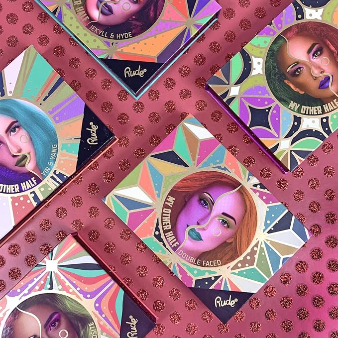 My Other Half Duo Shade Face Palette - Schizo by Rude Cosmetics for Women - 0.4 oz Makeup-Velvo Beauty