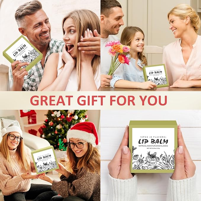 48 Pack Lip Balm, Natural Lip Balm Bulk with Vitamin E and Coconut Oil, Moisturizing Soothing Chapped Lips-8 Flavors-Velvo Beauty