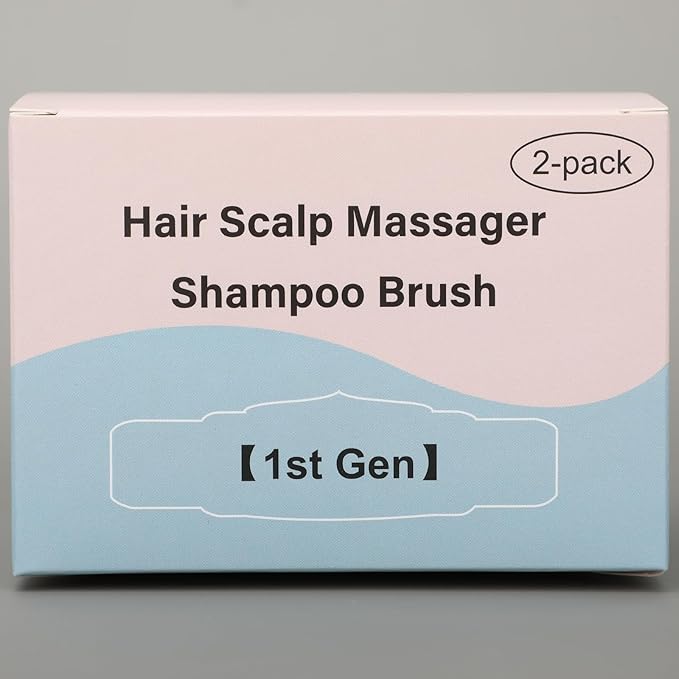 FREATECH 2-Pack Wheat Straw Hair Scalp Massager Shampoo Brush with Silicone Bristles for Hair Growth and Dandruff, Scalp Scrubber Head Exfoliator for Wet & Dry Use, Women Men Kids-Velvo Beauty