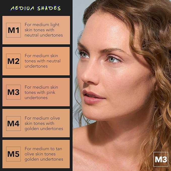 COVER FX Power Play Foundation - Shade M1 - Buildable Full Coverage - Waterproof Sweat-Proof Transfer-Proof - Natural Matte Finish - All Skin Types-Velvo Beauty