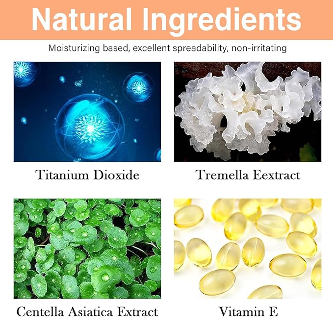 2Pcs Mushroom Head Air Cushion CC Cream, Long Lasting Oil Control BB Cream for All Skin Types, Moisturizing Foundation Face Makeup Set with Foundation Brush （#Natural）-Velvo Beauty